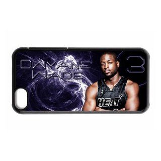 NBA Sports Team Miami Heat superstar Dwyane Wade Theme Phone Case Apple iPhone 5c Hard Plastic Shell Case Cover VC 2013 00476: Cell Phones & Accessories