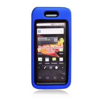 Hybrid Black/ Blue 762 Faceplate Hard Plastic Protector Snap On Cover Case For Samsung Galaxy Prevail M820 Cell Phones & Accessories