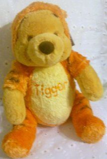 Disney Winnie the Pooh, Pooh As Tigger, Pooh in Tigger Costume 12" Doll Toy: Toys & Games