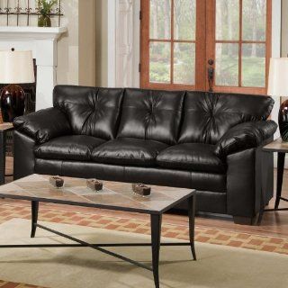 Shop Simmons Upholstery 6569 S Duxbury Bonded Leather Sofa and Loveseat Set Color: Sebring Black at the  Furniture Store. Find the latest styles with the lowest prices from Simmons Upholstery