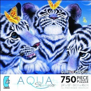 ceaco AQUA Shimmer Curiosity 750 Piece Glitters Puzzle: Toys & Games