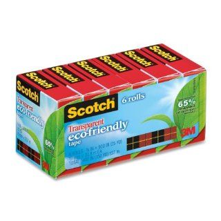 Scotch Transparent Greener Tape, 3/4 x 900 Inches, Boxed, 6 Rolls (612 6P) : Clear Tapes : Office Products