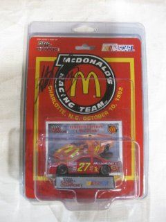 Nascar Die cast #27 Hut Stricklin McDonalds Racing Team Car Edition REPLICA of a Ford Taurus in a 164 scale Includes Trading Card and Display Stand Manufactured by Racing Champions Toys & Games