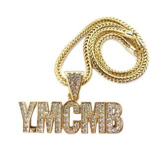 Iced Out YMCMB(Young Money&Cash Money Billionaires)Gold pendant for women MP775G: Jewelry