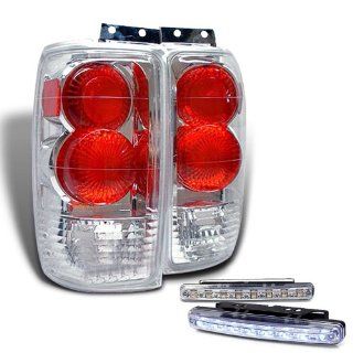 Rxmotoring 1997 Ford Expedition Tail Lights + 8 Led Fog Bumper Lamps: Automotive
