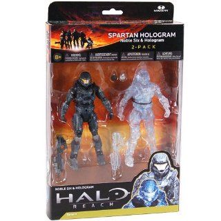 Spartan Noble Six and Hologram Halo Reach Action Figure 2 Pack: Toys & Games