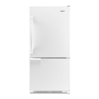 Whirlpool 18.5 cu ft Bottom Freezer Refrigerator with Single Ice Maker (White) ENERGY STAR
