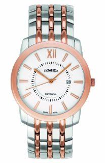 Roamer of Switzerland Men's 935856 47 23 90 Supernova Rose Gold PVD and Steel Date Watch: Watches