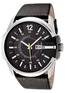 Diesel DZ1295  Watches,Mens Black Dial Black Leather, Casual Diesel Quartz Watches