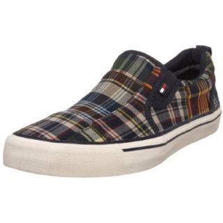 Tommy Hilfiger Men's Phoenix Madras Slip On,Newport Madras,7 M US: Shoes