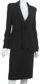 Valentino Women's Single Button Skirt Suit, Black, Size 44 at  Womens Clothing store: Business Suit Skirt Sets