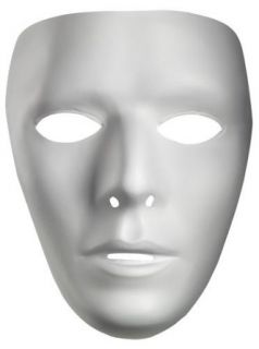 Blank Male Mask: Costume Masks: Clothing