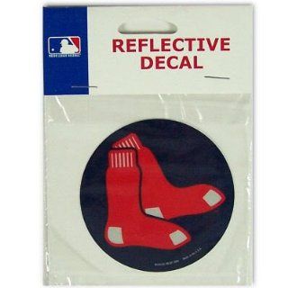 Boston Red Sox Official MLB 3" Reflective Decal by Wincraft : Sports Fan Decals : Sports & Outdoors
