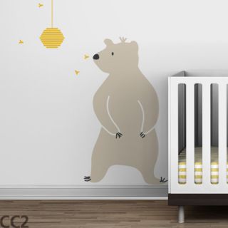 LittleLion Studio Baby Zoo Bear & Hive Wall Decal DCAL VL LA 081 W CC Color: 