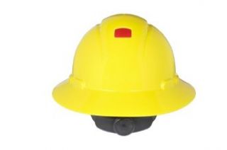3M Full Brim Hard Hat H 802V UV, 4 Point Ratchet Suspension, Vented and Uvicator, Yellow: Hardhats: Industrial & Scientific