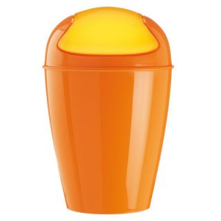 Koziol Del Swing Top Wastebasket 57755 Color: Solid Orange