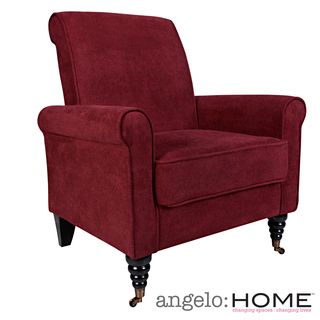 Angelo:home Harlow Parisian Red Wine Arm Chair