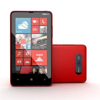 Nokia Lumia 820 Red Factory Unlocked Smartphone Windows 8 Dual Core 1.5 GHz 8 GB 4.3 inches   Express Shipping!: Electronics