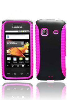 Samsung M820 Prevail Bi Layered Protector Case with Side Grip   Hot Pink/Black (Free HandHelditems Sketch Universal Stylus Pen): Cell Phones & Accessories