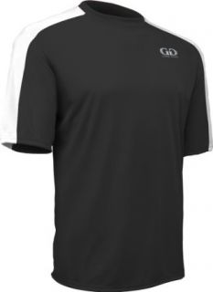 PT814S Adult Men's and Women's Fitness T Shirt with Shoulder Panel, Odor Control: Clothing