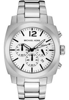 Michael Kors MK8117  Watches,Mens Chronograph White Dial Stainless Steel, Chronograph Michael Kors Quartz Watches