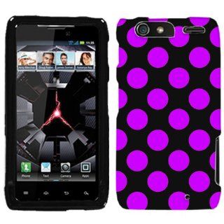 Motorola Droid Razr Purple Polka Dots Phone Case Cover: Cell Phones & Accessories