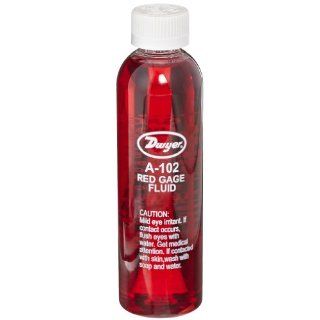 Dwyer Gauge Fluid, Red, 4 Oz Bottle, 0.826 sp. gr.: Industrial Pressure Gauges: Industrial & Scientific