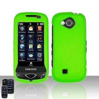 Cool Green Rubberized Protector Case for Samsung Reality SCH U820: Cell Phones & Accessories