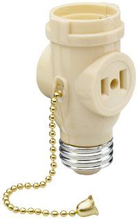 Pass & Seymour 1406ICC10 Lamp Holder Medium Outlet Pull Chain Great for Light Duty Applications   Light Sockets  