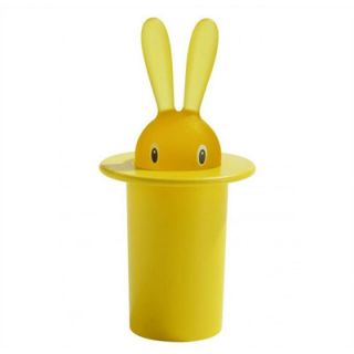 Alessi Magic Bunny Toothpick Holder by Stefano Giovannoni ASG16 Color: Yellow