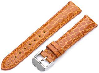 Hadley Roma Women's LSL823RAG180 18 mm Orange Genuine Alligator Watch Strap: Watches