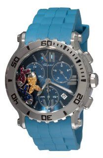 Chopard Women's 288499 3018 Happy Sport Fish Chronograph Light Blue Dial Watch: Chopard: Watches
