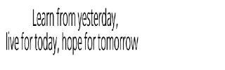 Learn from yesterday live for today hope for tomorrow Vinyl wall quote wall decals wall decals quotes   Wall Decor Stickers