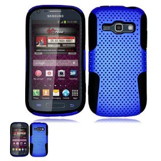 Samsung Galaxy Prevail 2 M840 / Galaxy Ring Blue And Black Hybrid Case: Cell Phones & Accessories