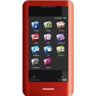 Coby MP828 8GRED 8 GB 2.8 Inch Video MP3 Player with FM Radio (Red) (Discontinued by manufacturer) : Ipod Touch : MP3 Players & Accessories