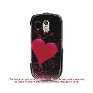 Black Pink Heart Checker Hard Cover Case for Samsung Caliber SCH R850 SCH R860: Cell Phones & Accessories