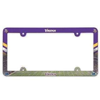 Minnesota Vikings Full Color License Plate Frame  Automotive License Plate Frames  Sports & Outdoors