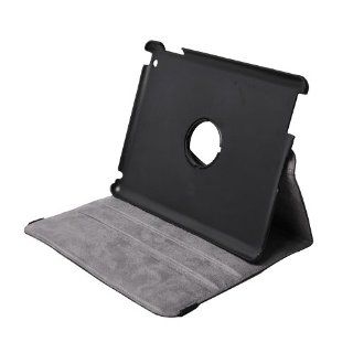 iPad 2 Magnetic Smart Cover Leather Case Built In Stand, Black: Computers & Accessories
