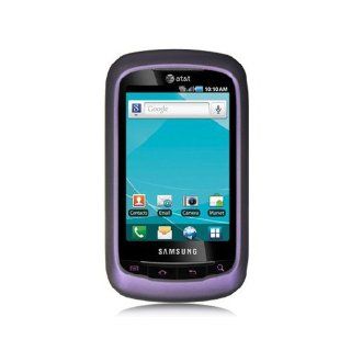 Purple Hard Cover Case for Samsung DoubleTime SGH I857: Cell Phones & Accessories
