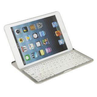 Newly Professional Wireless Mobile Bluetooth French Clavier Keyboard for iPad Mini AZERTY Tastatur White French keyboard: Computers & Accessories