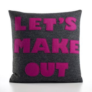 Alexandra Ferguson Lets Make Out Decorative Pillow LEMAK XX Size: 16 W x 