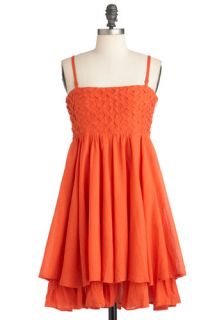 Muddled Mint Dress in Tangerine  Mod Retro Vintage Dresses