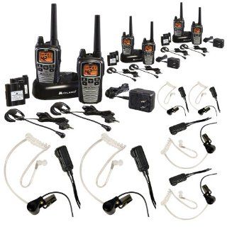 Midland GXT860VP4 42 Channel GMRS Two way Radio w/ 3 Radio Pairs & Transparent Headsets : Frs Two Way Radios : Car Electronics