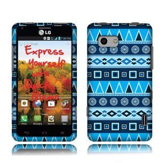 LG Mach LS860 Blue Aztec Glossy Cover: Cell Phones & Accessories