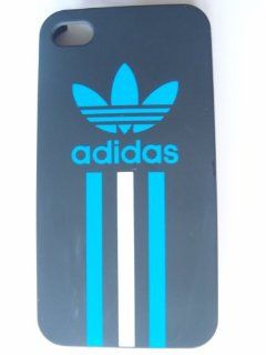 iPhone 4 Blue Adidas Sports Hard Shell Case Cover iPhone 4g Hard Back Case Cover with Perforated Sides Cell Phones & Accessories