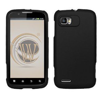 Rubberized Hard Case Cover for AT&T Motorola Atrix II/MB865   Black Cell Phones & Accessories
