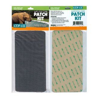 Loop Loc Safety Cover Patch Kit   Gray Mesh  Swimming Pool Covers  Patio, Lawn & Garden
