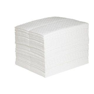 New Pig MAT4106 Extreme Weight Polypropylene Oil Only UV Resistant Absorbent Mat Pad, 56.32 oz Absorbency, 20" Length x 16" Width, White (Bag of 50): Science Lab Spill Containment Supplies: Industrial & Scientific