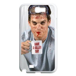 Custom Dexter Back Cover Case for Samsung Galaxy Note 2 N7100 N1211 Cell Phones & Accessories