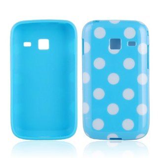 TPU Smart Phone Case, Polka Dot Silicone Case for Samsung S6102 / S6102B Galaxy Y Duos,Blue: Cell Phones & Accessories